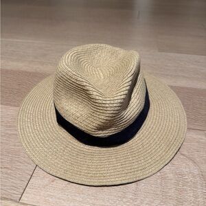 Madewell Tan Fedora with Black Band